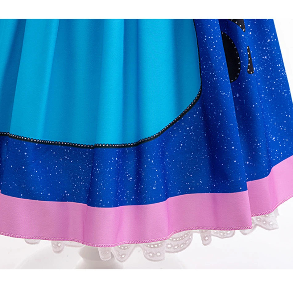 Girl Stitch Cartoon Dress Children Stage Performance Fluffy Gown Disney Movie Characters Costume Halloween Stitch Cos Clothes - Image 6