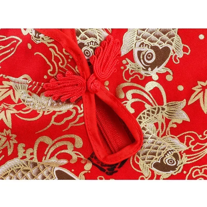 Red Girl Summer Dress Qipao Chinese Fashion Performance Kids Cheongsam Baby Mesh Princess Dresses Children Clothing Vestidos - Image 5