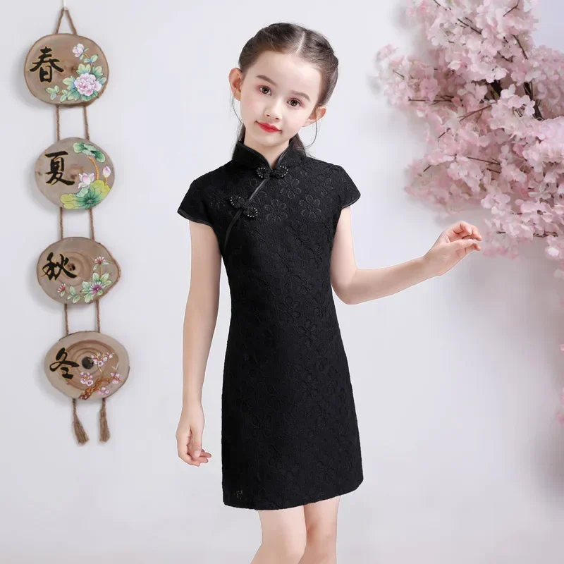 Stage Children Outfit Girls Casual Dresses Cheongsams Summer Baby Clothing Vestidos Kids Hanfu Qipao Girl Dress Tang Costume - Image 5